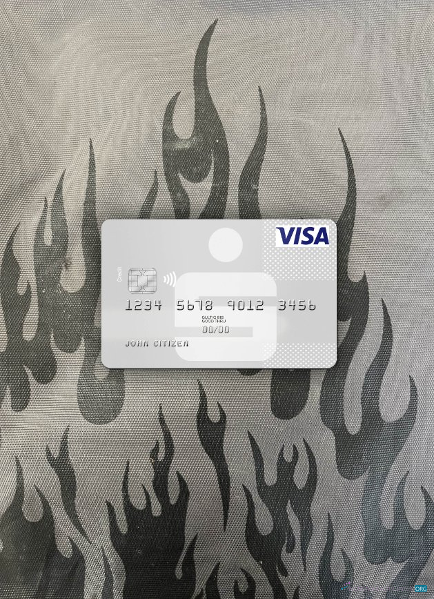 Download Germany Sparkasse Visa photolook front Photoshop template